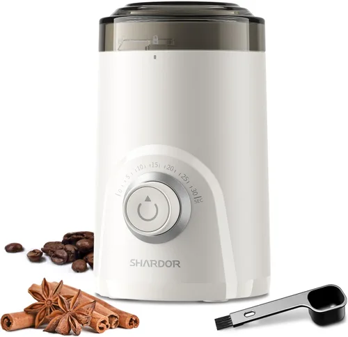 Miniatura 9 de SHARDOR Molinillo de café eléctrico, 2.47 oz de gran capacidad, molinillo de especias con perilla de sincronización visual para moler preciso, Negro