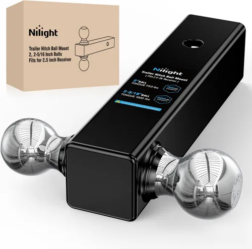 Miniatura 31 de Nilight Receptor de enganche de grillete de 2 pulgadas, 45000 libras, resistencia a la rotura, grillete de anillo en D de 3/4 pulgadas con pasador