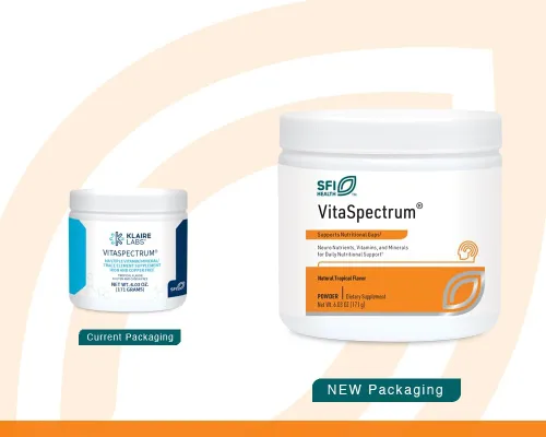 Miniatura 2 de Klaire Labs SFI Health VitaSpectrum - Polvo multivitamínico/mineral para niños con 23 nutrientes esenciales, sabor tropical para niños, sin cobre