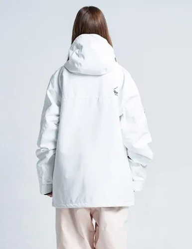 Miniatura 2 de Chaqueta de esquí para mujer, impermeable, chaqueta de nieve para invierno, resistente al viento, chaqueta de snowboard con capucha