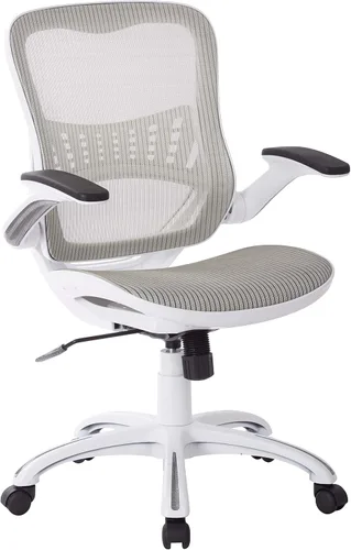 Miniatura 15 de Office Star Riley - Silla de escritorio ventilada para gerente con asiento y respaldo de malla transpirable, base negra con negro