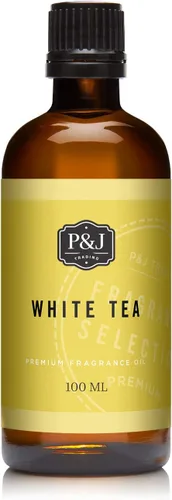P&J Trading - Aceite perfumado de té blanco 100ml - Aceite aromático para fabricación de velas, jabón, aceite para difusores