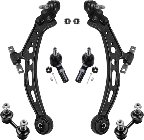 Miniatura 35 de Detroit Axle - Kit de extremo delantero para Chrysler 300 Dodge Charge Challenger 2011-2023, 2 brazos de control inferiores traseros 2 rótulas