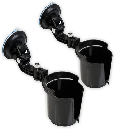 Miniatura 7 de VaygWay Soporte plegable empotrado para bebidas – Soporte plegable de calidad premium para botella de auto – Soporte ajustable negro para bebidas