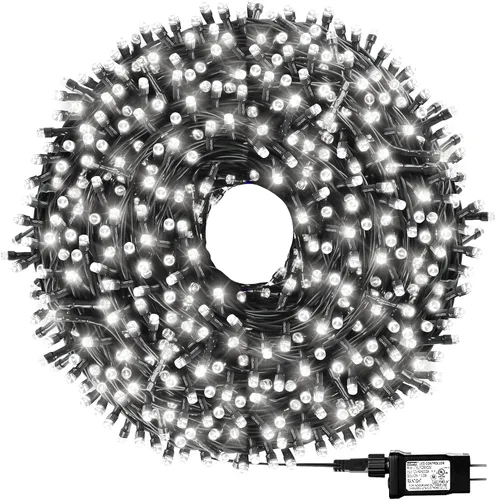 Miniatura 12 de Guirnalda de luces de Navidad con enchufe de extremo a extremo, 8 modos, 108 pies, 300 LED, IP55, impermeable, con certificación UL
