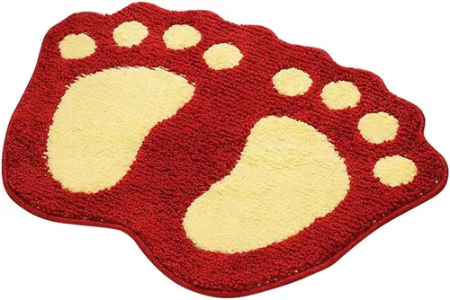 Miniatura 11 de MIFXIN Alfombra de baño con pies grandes, antideslizante, suave, absorbente, alfombra de área (rosa, 16 x 24 pulgadas)