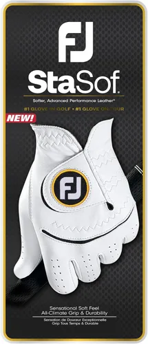 Miniatura 5 de FootJoy Guantes de golf StaSof para hombre Blanco