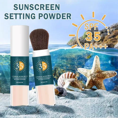 Miniatura 7 de Polvo mineral de protección solar SPF en polvo para control de aceite facial de larga duración en polvo de protección solar para la cara Luz natural