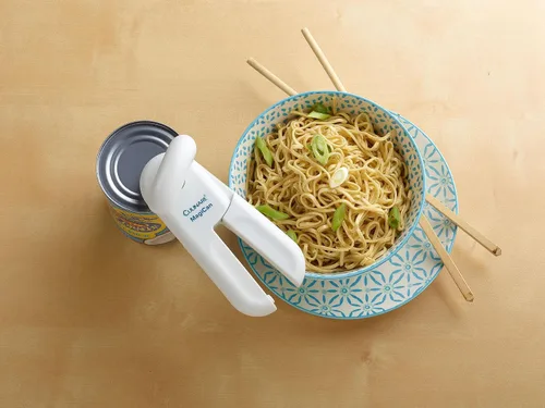 Miniatura 8 de Culinare MagiCan, abrelatas manual con liberación de tapa, accesorios de cocina para abridor de tapas resistentes, manual para el abrelatas de Blanco