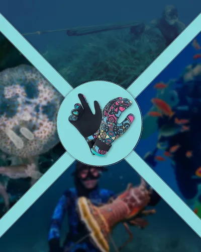 Miniatura 6 de XUKER Guantes de neopreno para mujeres y hombres, guantes de buceo de 0.118 pulgadas para mantener el calor para buceo, buceo, kayak, esnórquel