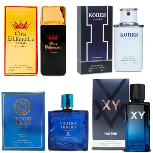 Miniatura 11 de AFLUXE Colonia para hombre Set 4 conjuntos combinados (717SexyM/BlueD Paris/AQUA CEO/Versátil) Eau De Parfume/Toilette Spray Natural cada 100ML