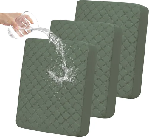 Miniatura 35 de Easy-Going Fundas de Cojines de Sofá Impermeables, Fundas Antideslizantes a Prueba de Fugas para Asientos de Sofá, Protector de Muebles Acolchado