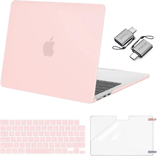 Miniatura 9 de Mosiso Funda para MacBook Air de 13 y 13.6 pulgadas, 2024, 2023 y 2022, M3 A3113, M2 A2681, Touch ID, carcasa rígida, cubierta de teclado, protector