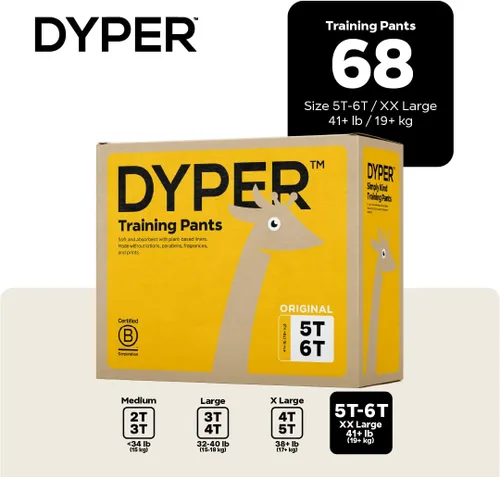 Miniatura 3 de DYPER Pantalones de entrenamiento para niños pequeños 5T-6T para niños y niñas, hipoalergénicos, sin perfume, a base de plantas y perfectos