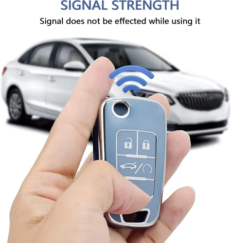 Miniatura 5 de OFFCURVE Funda para llavero con llavero Compatinle con Chevy – Funda de coche apta para Chevrolet GMC Buick Encore Terrain Malibu Camaro Cruze