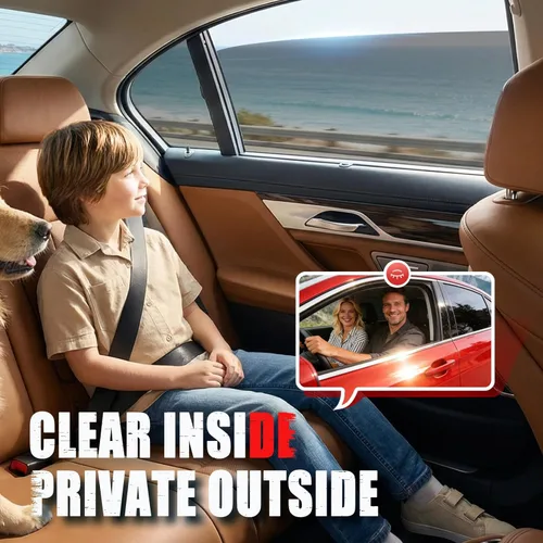 Miniatura 18 de Vepagoo 3% VLT - Tinte para ventana de automóvil, (20 pulgadas x 20 pies), opaco para ventanas laterales, máxima privacidad y rechazo de calor