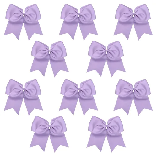 Miniatura 10 de Kenz Laurenz Lazos grandes para el pelo de 7 pulgadas, accesorios clásicos grandes para adolescentes, mujeres y niñas, animadoras de sóftbol