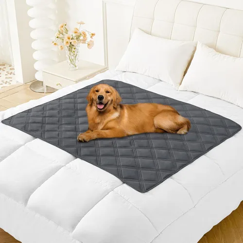 Miniatura 64 de Smiry Funda Impermeable para Cama de Perro, Manta Suave Reversible para Mascotas, Lavable a Prueba de Fugas para Gatos y Perros, Funda para Sofá