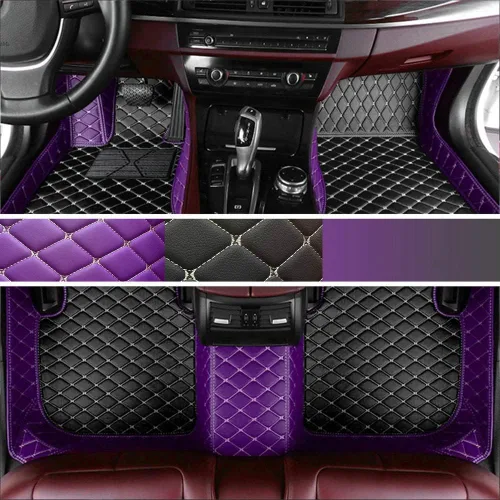 Miniatura 42 de Personaliza los tapetes de cuero de lujo de protección para todo tipo de clima para el 99 % de los automóviles, SUV y camiones según el modelo Beige