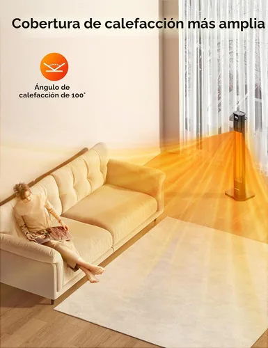 Miniatura 2 de VAGKRI Calentadores al Aire Libre, Calentadores de Carbono Infrarrojos para Patio con Control Remoto de 1s, 9 Niveles de Calor, Temporizador de 24H