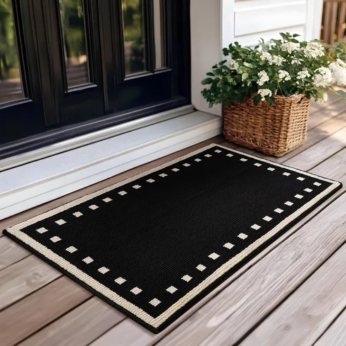 Miniatura 16 de GRANNY SAYS Tapete para puerta, de 32 x 20 pulgadas, tapete de bienvenida para exteriores, antideslizante, absorbe la suciedad para la entrada
