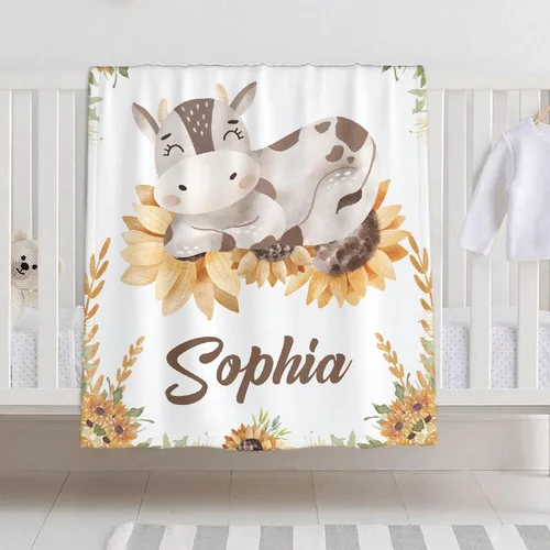 Miniatura 22 de Manta de bebé personalizada para niñas y niños, manta de bebé personalizada con nombre para niños pequeños, niños, ducha, recién nacidos, guardería