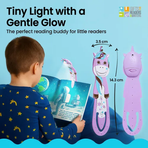 Miniatura 6 de Flexilight Pal - Luz de lectura 2 en 1, marcapáginas, luz LED con clip, lámpara de lectura para niños y adultos, accesorios de libro de regalo