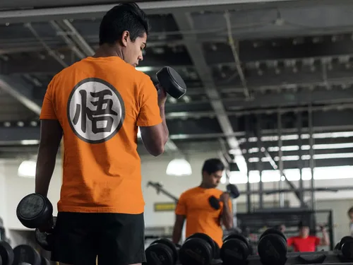 Miniatura 4 de ALLNTRENDS Camiseta para adultos Símbolo de entrenamiento Camisa de moda Popular