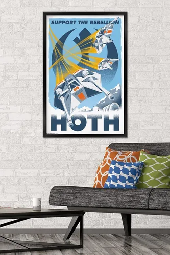 Miniatura 2 de Trends International Póster de pared de Star Wars-Hoth de 24 x 36 pulgadas, 25.8 x 37.8 x 1 pulgadas, multicolor