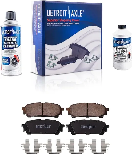 Miniatura 121 de Detroit Axle - Pastillas de Freno para Nissan Altima Sentra 350Z Juke INFINITI G35, Pastillas de Freno Cerámica Delanteras y Traseras Reemplazo