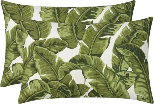 Miniatura 49 de RSH DECOR: Sunbrella - Juego de 4 almohadas lumbares, 20 x 12 pulgadas, tela de rendimiento resistente al agua y a la decoloración, fundas