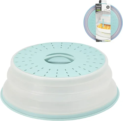 Miniatura 15 de Tovolo Cubierta de salpicaduras para microondas para alimentos, paquete de 3 (rojo manzana caramelo) – Tapa protectora de salpicaduras de silicona
