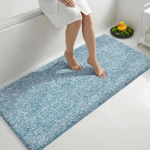 Miniatura 24 de Yimobra Alfombra de baño acolchada antifatiga, antideslizante, lavable, de microfibra suave y densa para lavabo, ducha, pies cansados, cómodo