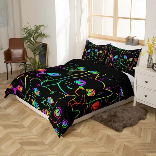 Miniatura 2 de Erosebridal Funda de edredón de madera con puerta de granero, juegos de ropa de cama estilo occidental, tamaño Queen, funda de edredón rústica