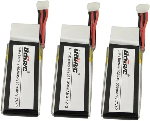 Miniatura 4 de Accesorios 3 unids 3.7 V 350 mAh Li Batería + 1 Cargador de equilibrio 3 en 1 + 3 piezas Cable de conversión para UDI U818A WiFi FPV U845 U919 U919A