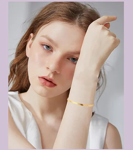 Miniatura 3 de SAMOCO Juego de 14 pulseras de cadena de oro para mujer, chapados en oro de 14 quilates, pulseras apilables de oro de moda, regalos de joyería