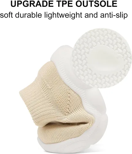 Miniatura 3 de Cubufly Zapatos de calcetín para bebés, zapatos para caminar para los primeros zapatos deportivos sin cordones de 0 a 3 años