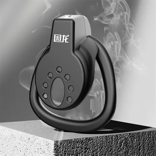 Miniatura 5 de Jaula de castidad masculina con 3 tamaños de anillos y llave, jaula impermeable para pene ligero, jaula de pene negro, jaula de pene para adultos