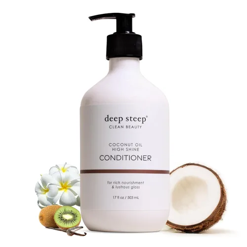 Miniatura 12 de Deep Steep Acondicionador hidratante de volumen de aceite de argán, 17 onzas, acondicionador hidratante con aloe vera, aceite de marula, proteína