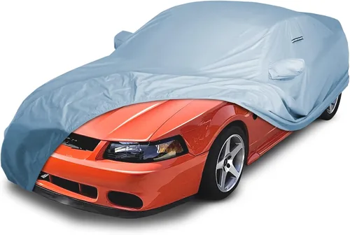 iCarCover Funda Premium para Automóvil para Ford Mustang Jack Roush Edition 2020, Resistente, Impermeable, Todo Clima, Automóviles, Ajuste plateado