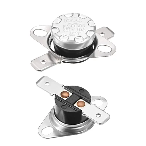 Miniatura 33 de uxcell KSD301 Termostato 32.0 °F/32 ° F 10 A Normalmente Cerrado N.C Ajuste Snap Disc Interruptor de temperatura para microondas, horno, cafeteras 2