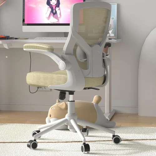 Miniatura 9 de CYKOV Silla de oficina, silla de escritorio con respaldo alto, altura ajustable y diseño ergonómico, silla de computadora para oficina en casa