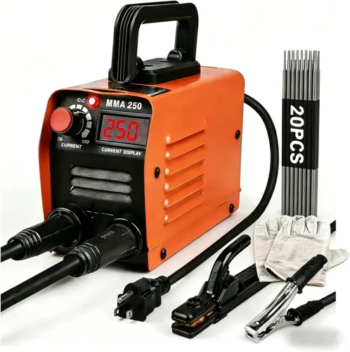 Siasky Mini máquina de soldar, máquina de soldadura mejorada de 110 V, soldador portátil MMA-250A, soldador inversor IGBT con arranque en caliente,