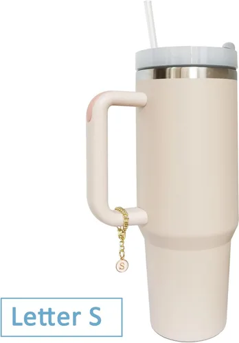 Miniatura 4 de Accesorios de dije de letra para vaso Stanley, 2 unidades, identificación con inicial de nombre, personalizable, para vaso Stanley 2-P