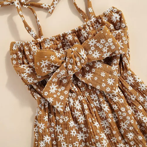 Miniatura 5 de 2 piezas de ropa para bebé recién nacido, overol a rayas, traje de diadema para niñas de 0 a 24 meses