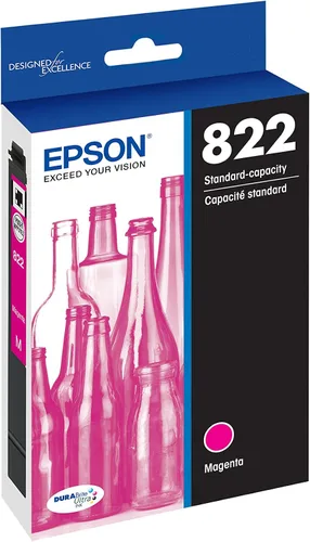 Miniatura 5 de Epson T822 DURABrite Ultra Ink Cartucho negro de capacidad estándar (T822120-S) y T822 DURABrite Ultra - Tinta de capacidad estándar Magenta