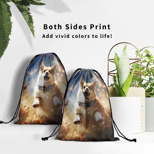 Miniatura 189 de Bolsa de agarre de gimnasia de piel de animal, bolsa de gimnasia con cordón ajustable, bolsa de cuerda para fauna silvestre, Mariposas Galaxy