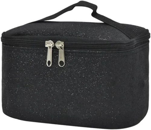 Miniatura 71 de NGIL Bolsa de cosméticos de viaje, bolsa organizadora de maquillaje para mujeres y niñas, Azul Rey Diamantina, Casual
