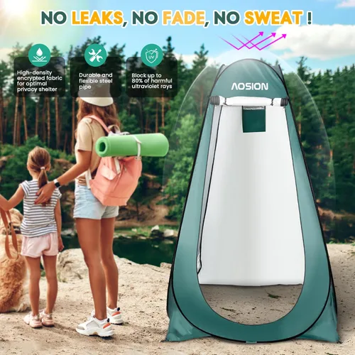 Miniatura 5 de Pop Up Privacy Shower Tent, Portable Changing Dressing Room with Carry Bag, Waterproof Sun Shelter for Camping, Beach, Hiking & Outdoor Activities.