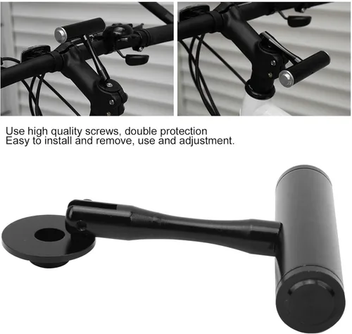 Miniatura 4 de Extensor de manillar de bicicleta, extensión de soporte de aleación de aluminio para bicicleta, extensión de espacio de bicicleta, soporte